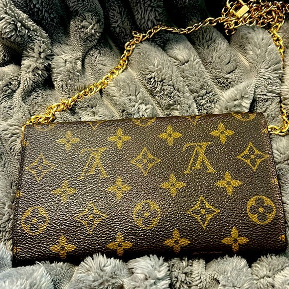 Authentic Louis Vuitton Initial Wallet with chain! VERY CLEAN. One call out! - Picture 3 of 5